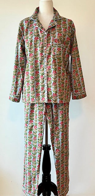 Everyone's Favorite: House Party Matching Cotton Pajama Sets (10 Dark Tones)