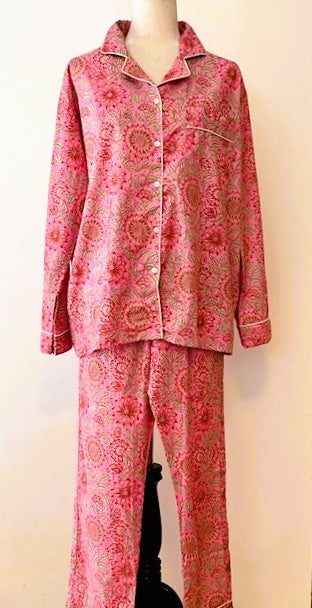 Everyone's Favorite: House Party Matching Cotton Pajama Sets (9 Pastel Prints)