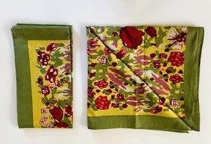 Couleur Nature's Jardin Red & Green | Placemats - Set of 6