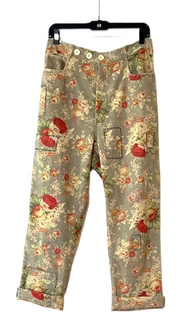 Pants. Relaxed Fit Traveler Pants, Floral Meadow