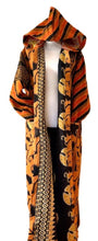 Mixed Print Silk Midi Dress: Comfy, Slimming, and Unique (Orange/Bronze)