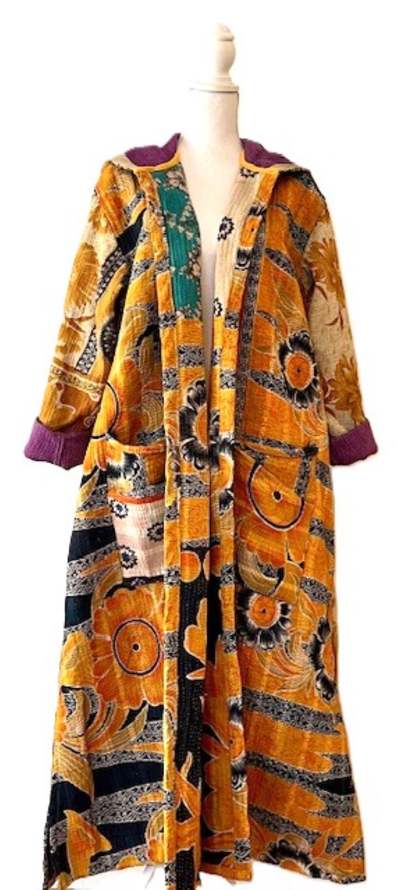 Kantha Bae New Style Rising Sun Coat Comfortable and Warm. Colorful.