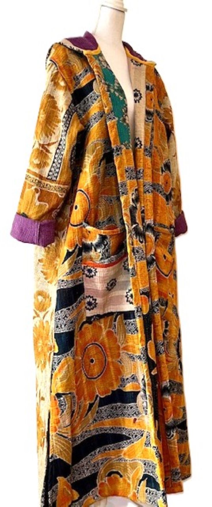 Kantha Bae New Style Rising Sun Coat Comfortable and Warm. Colorful.