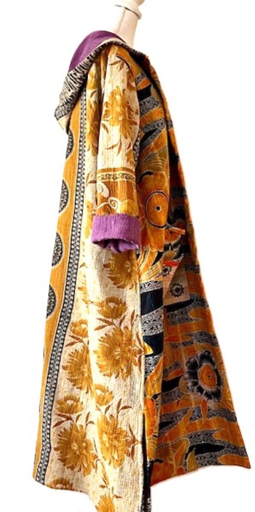 Kantha Bae New Style Rising Sun Coat Comfortable and Warm. Colorful.