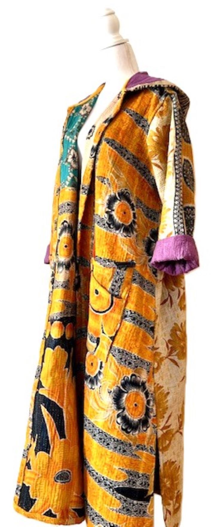 Kantha Bae New Style Rising Sun Coat Comfortable and Warm. Colorful.