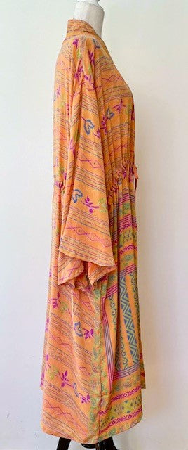 Kantha Bae Dreamweaver Silk Kimono Is A Statement Piece. Melon