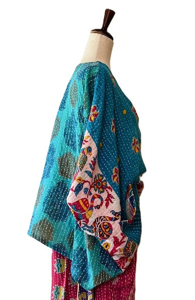 Kantha Bae Shortie Muu Has Flair  (Blue)