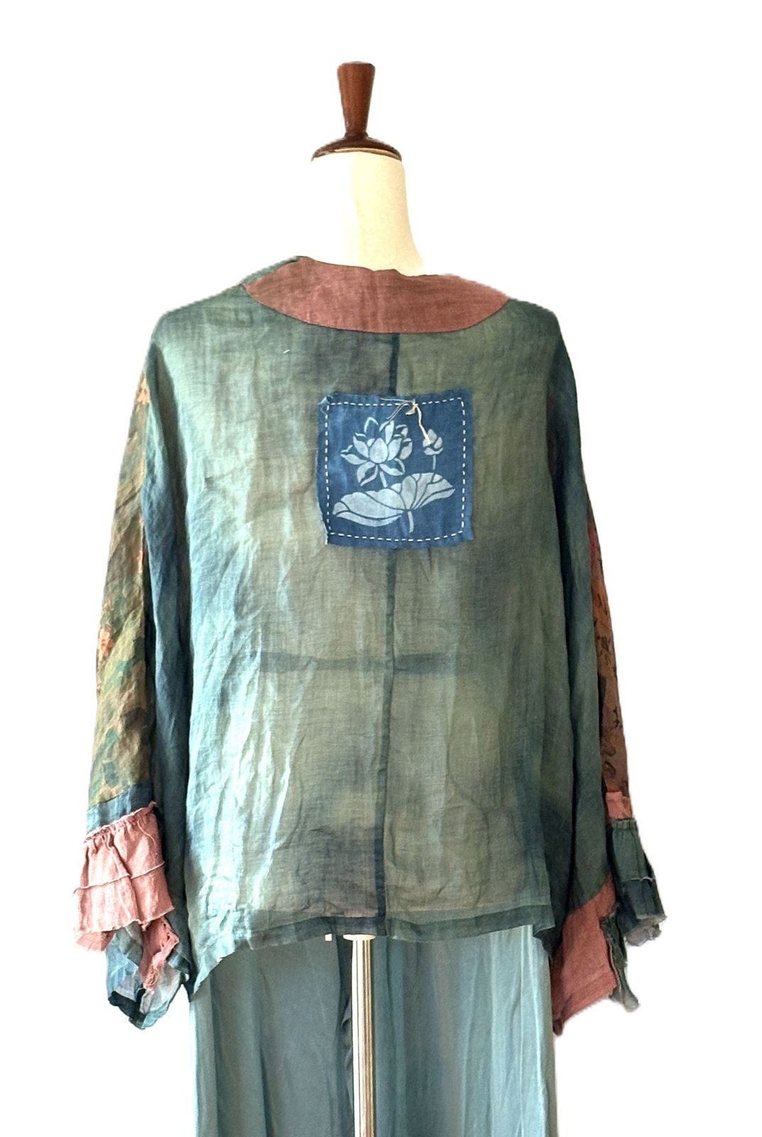 Jacket: Boho Patchwork Kimono Inspired With Artistic Layering.