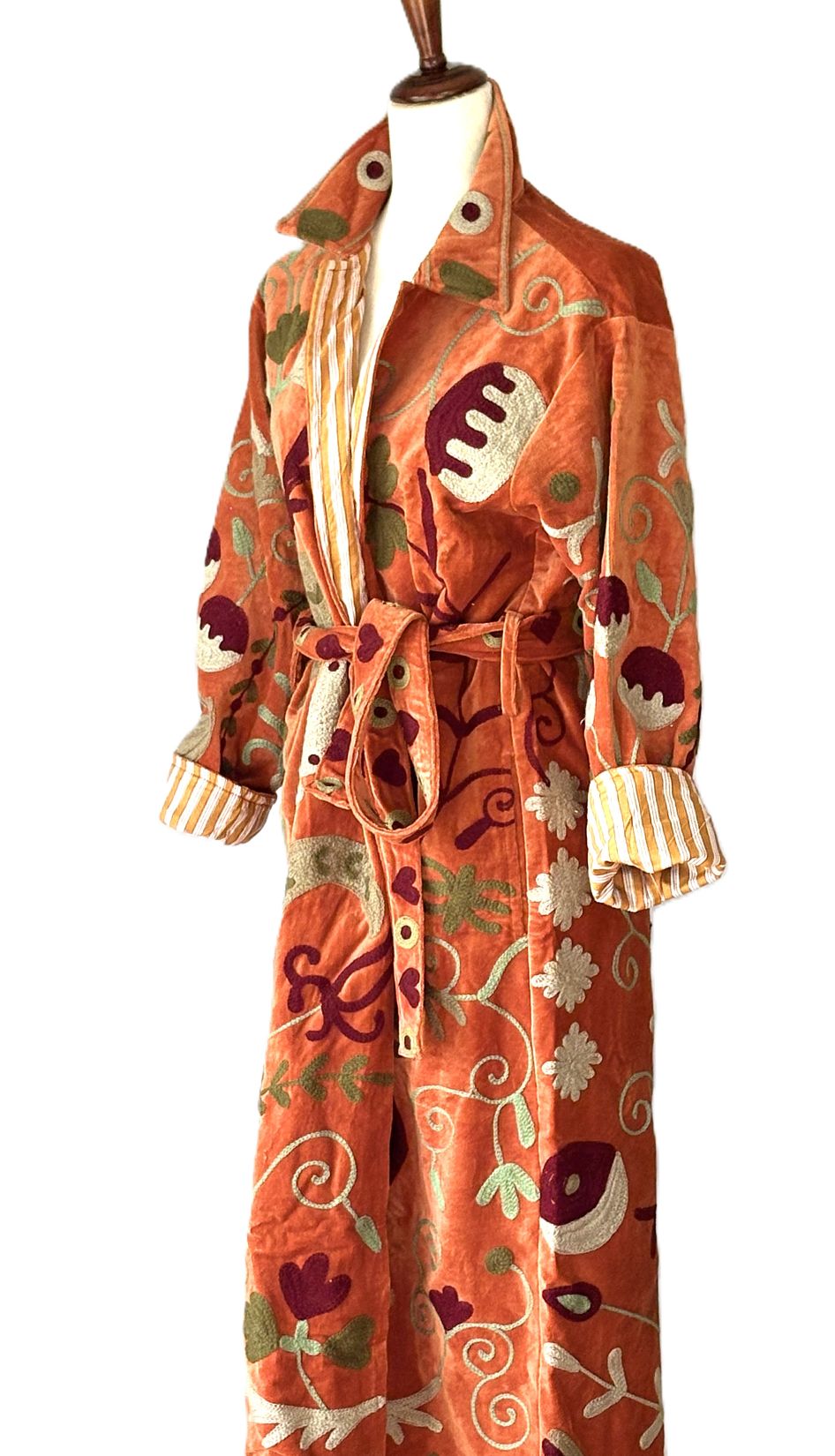 Specialty Collection, Long Statement Piece Hand Embroidered Suzani Jacket