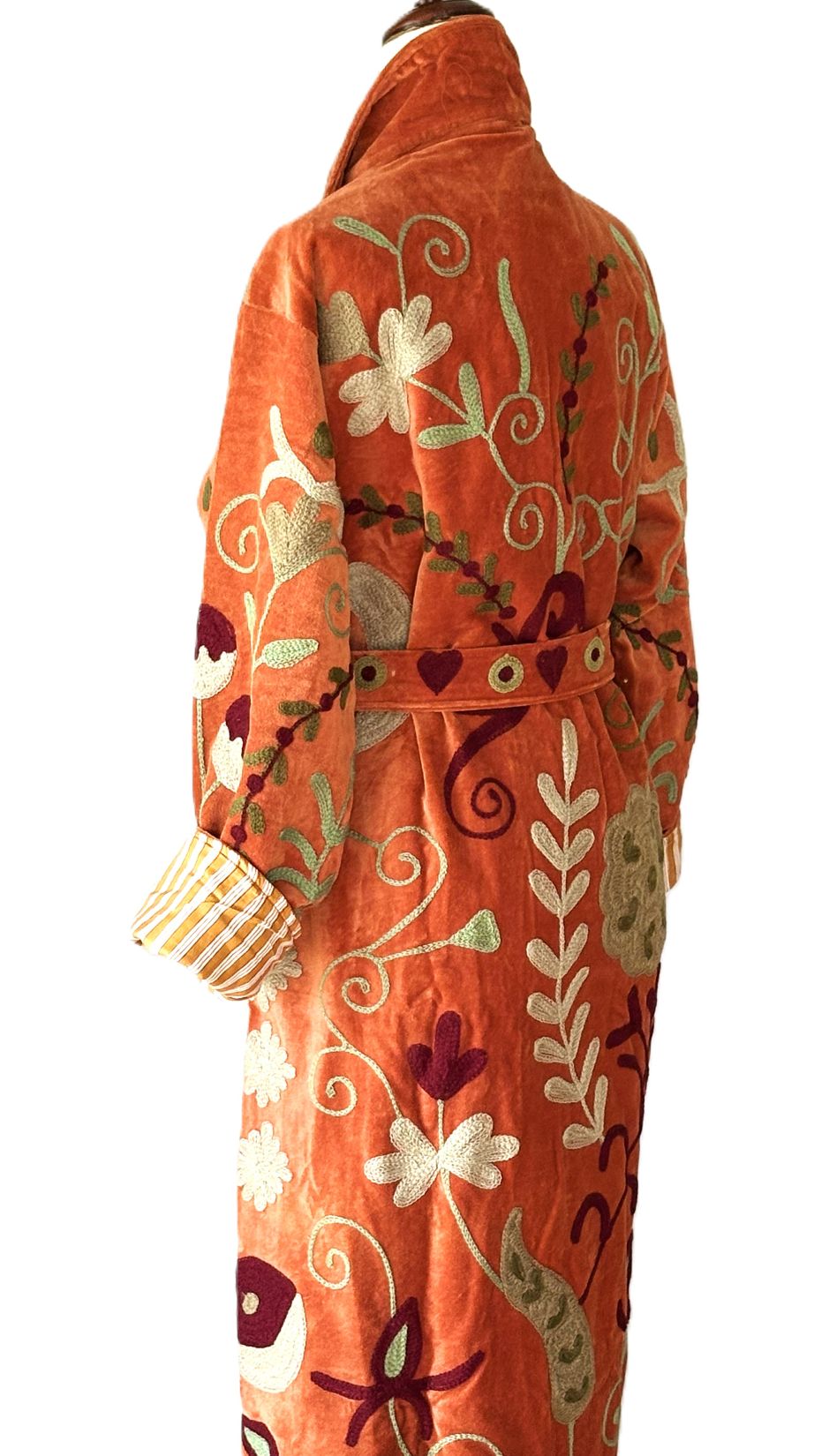 Specialty Collection, Long Statement Piece Hand Embroidered Suzani Jacket