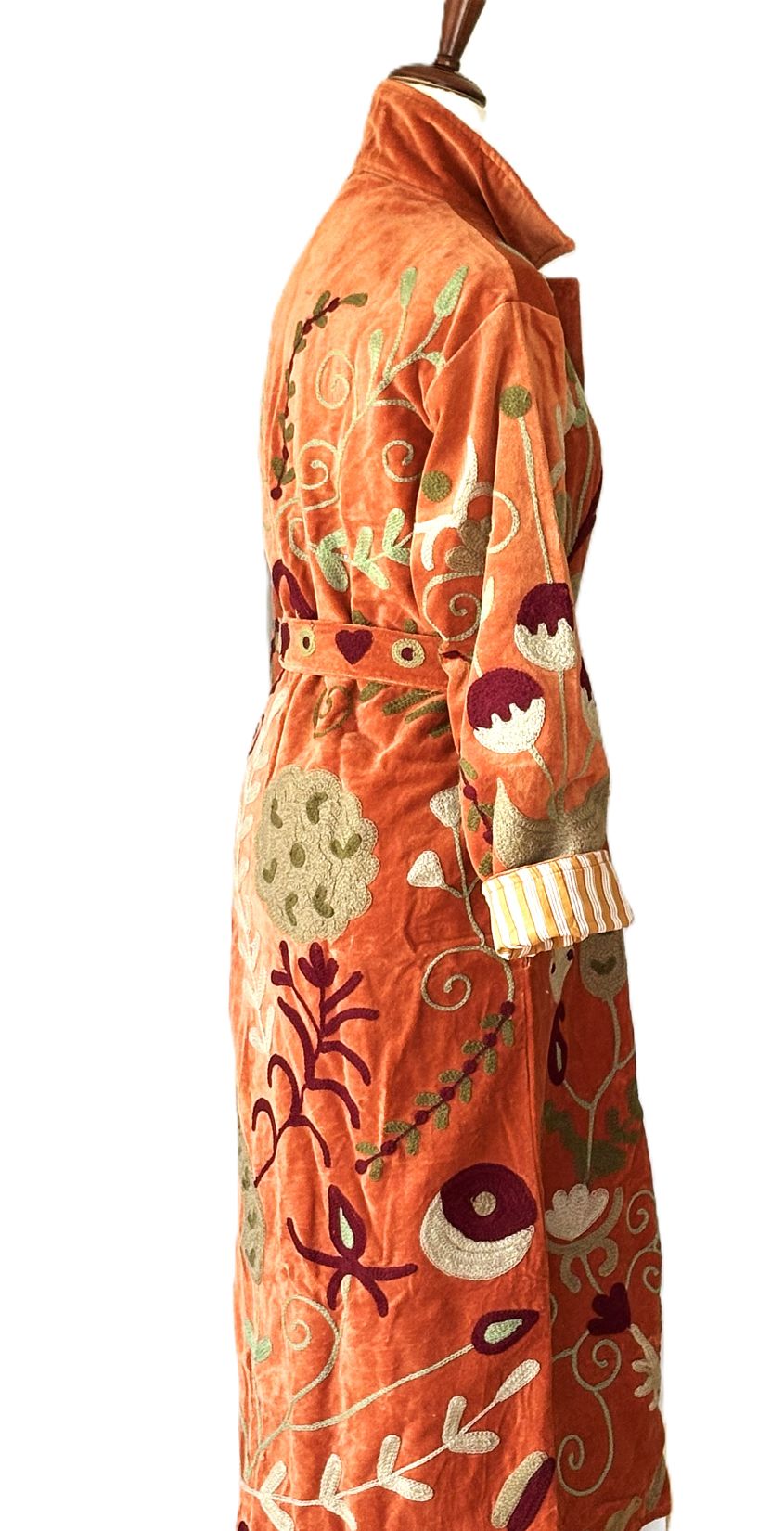 Specialty Collection, Long Statement Piece Hand Embroidered Suzani Jacket