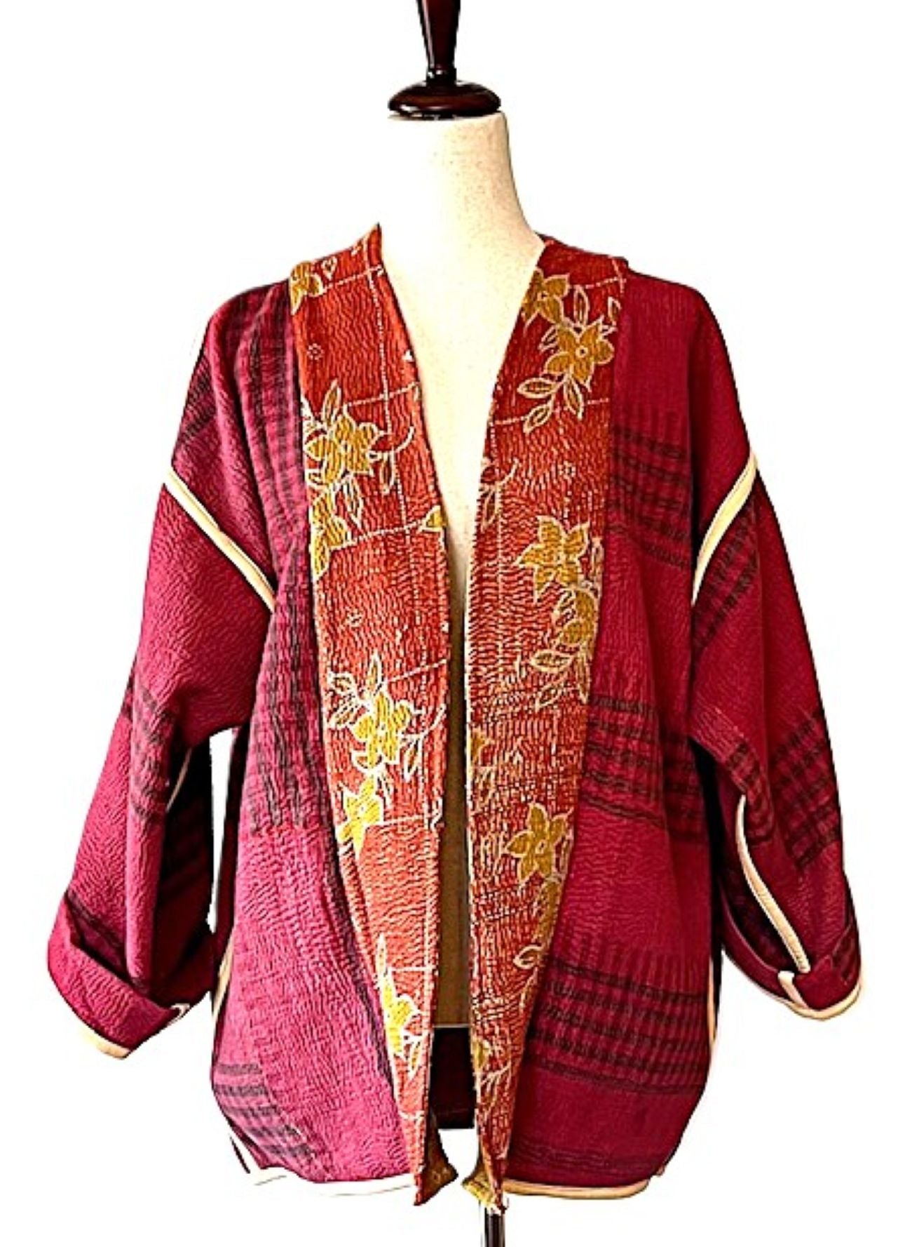 Jacket, Fully Reversible Luxe Cotton Quilted Jacket. Best Seller. (Bronze)