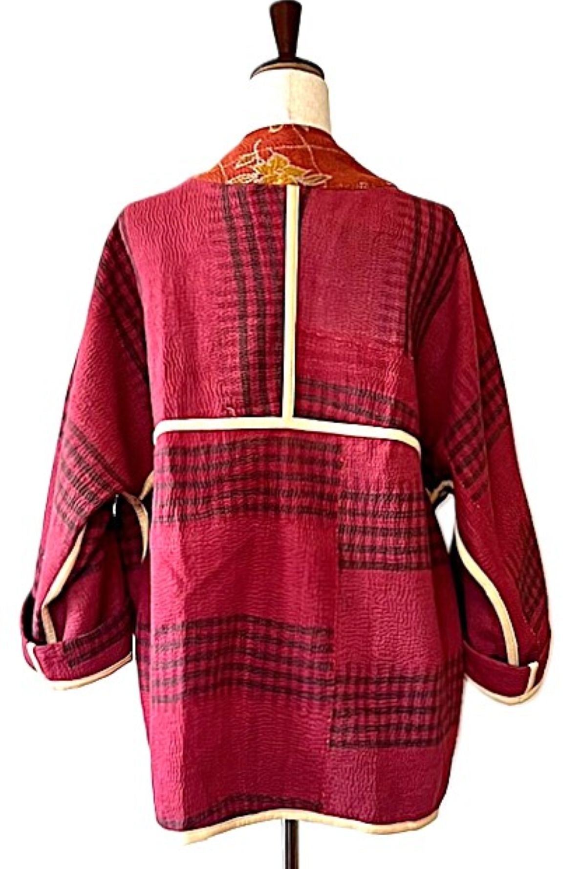 Jacket, Fully Reversible Luxe Cotton Quilted Jacket. Best Seller. (Bronze)