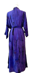 Button Down Easy Silk Tunic With Tie (Light Blue Surf)