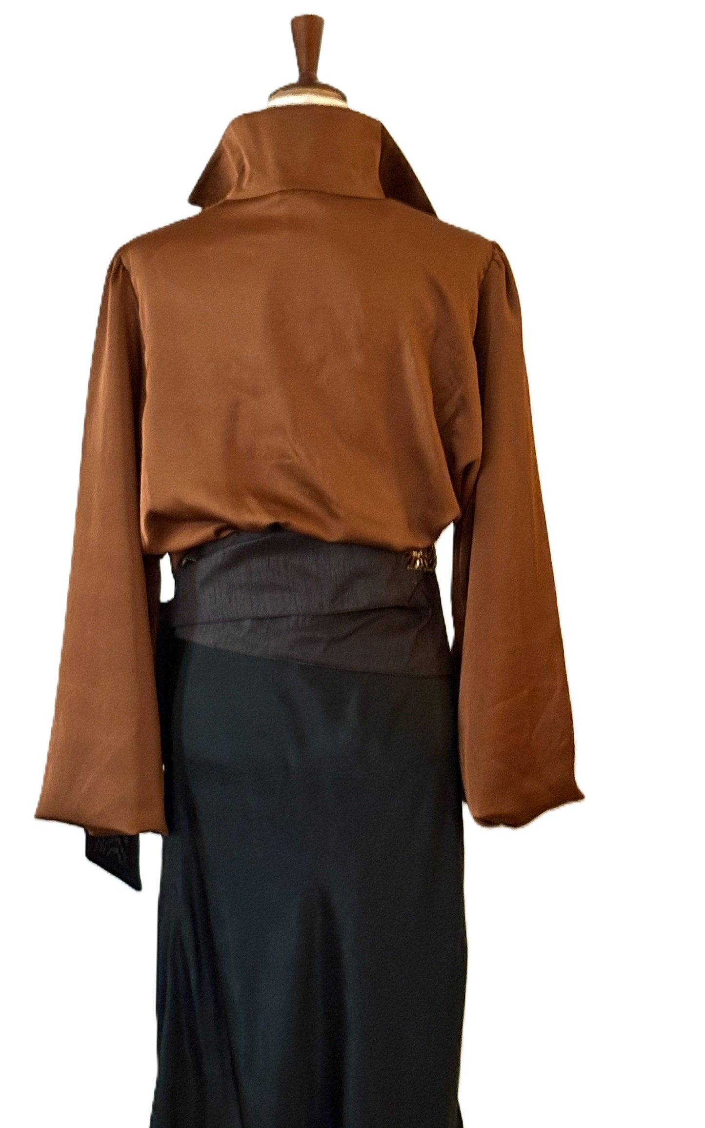 Top, Italian Satin Blouse Steals The Scene. (4 Colors)