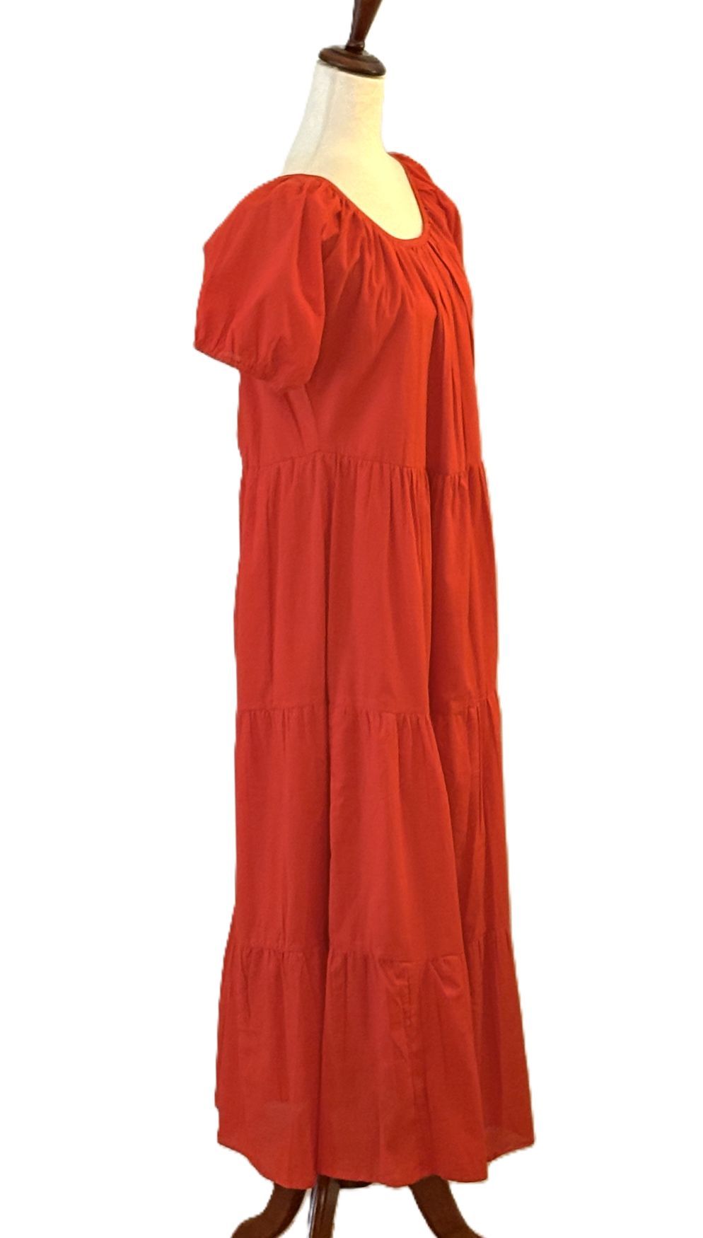 Dresses, Simple Empire Tailored And Flattering, Hand Woven Cotton. Red