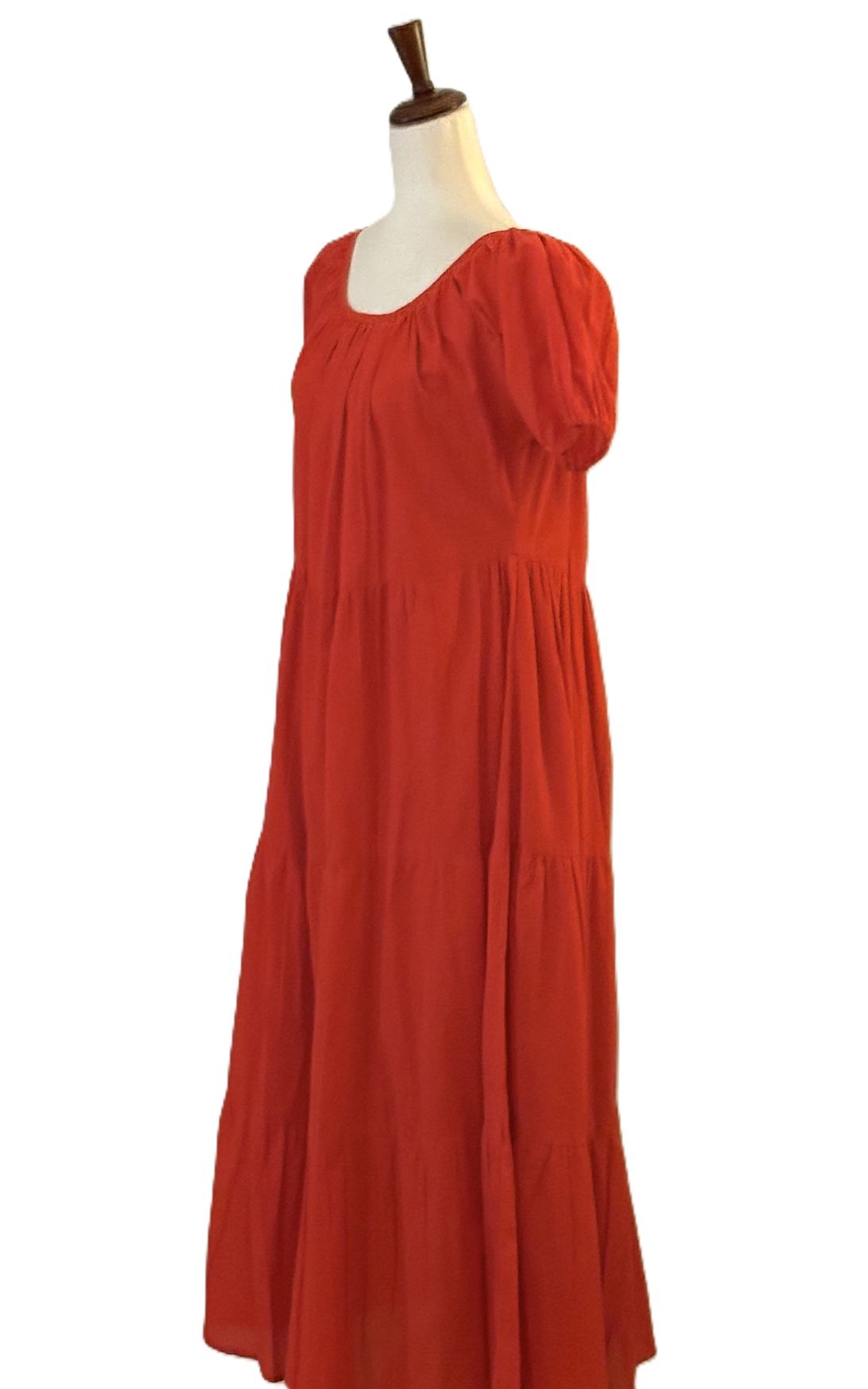 Dresses, Simple Empire Tailored And Flattering, Hand Woven Cotton. Red