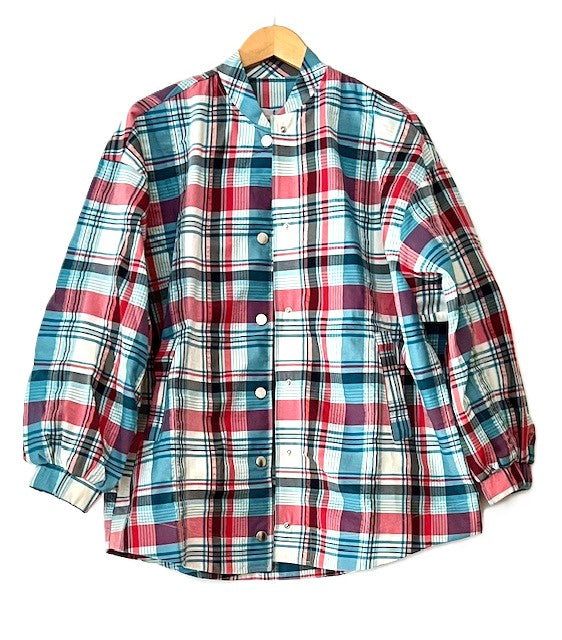 Sharp Plaid Jacket, Easy Fit.