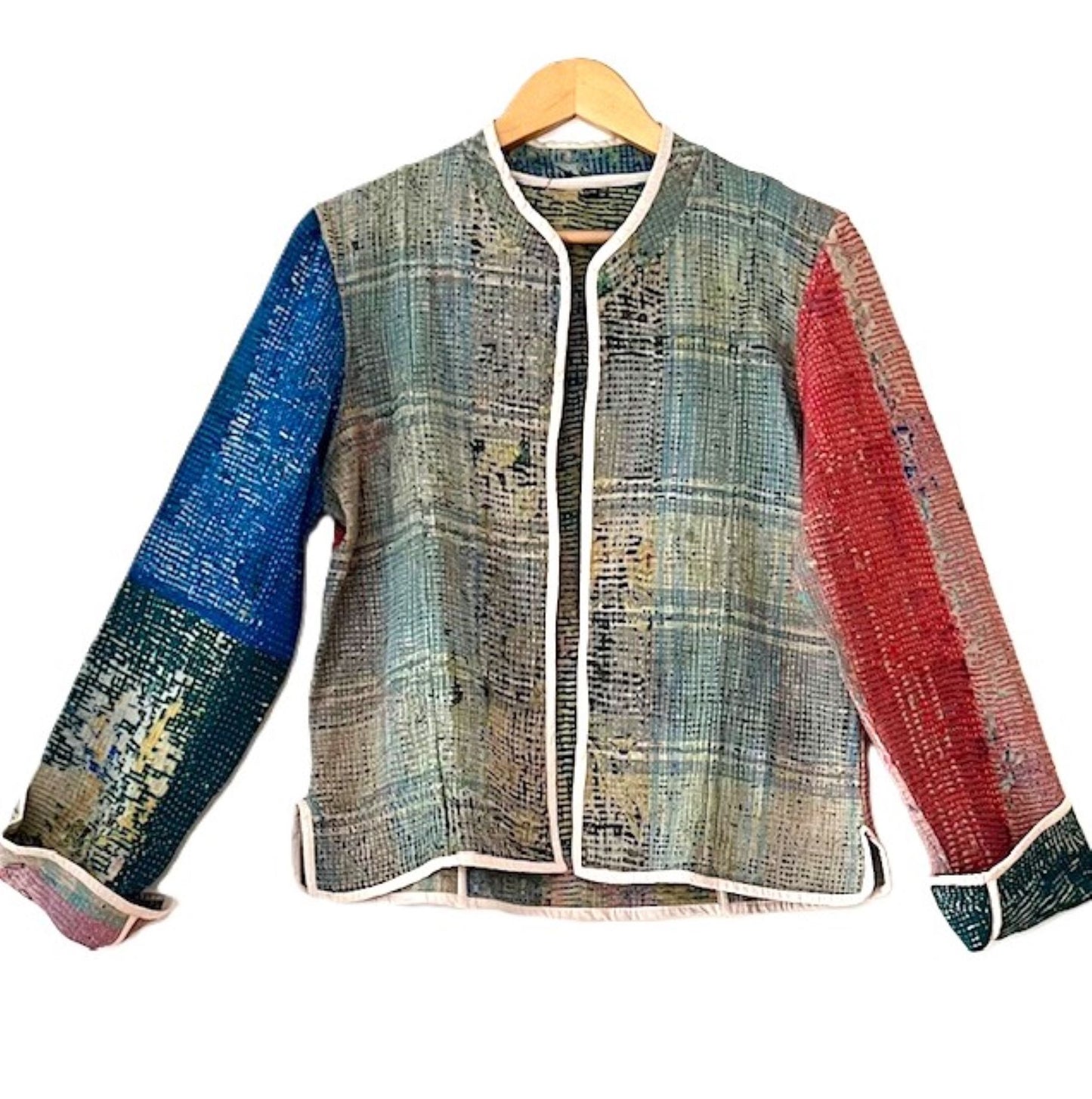 Color Palette Kantha Jacket Is New And Fully Reversible. Must See!