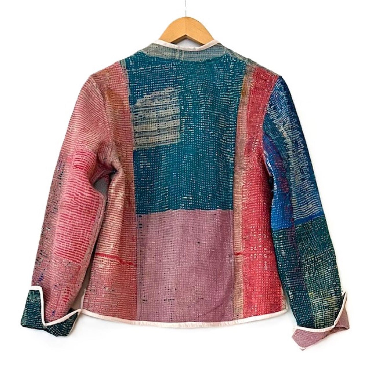 Color Palette Kantha Jacket Is New And Fully Reversible. Must See!