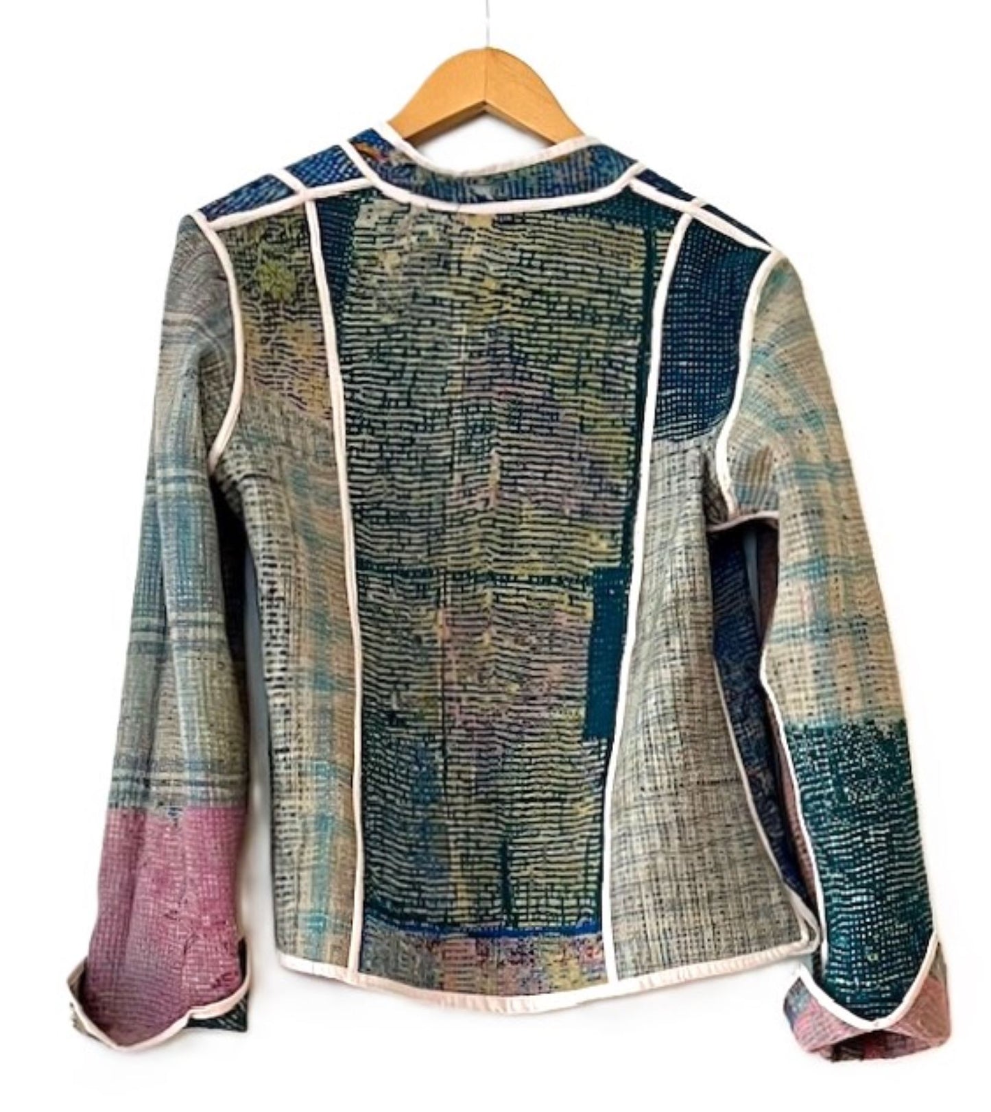 Color Palette Kantha Jacket Is New And Fully Reversible. Must See!