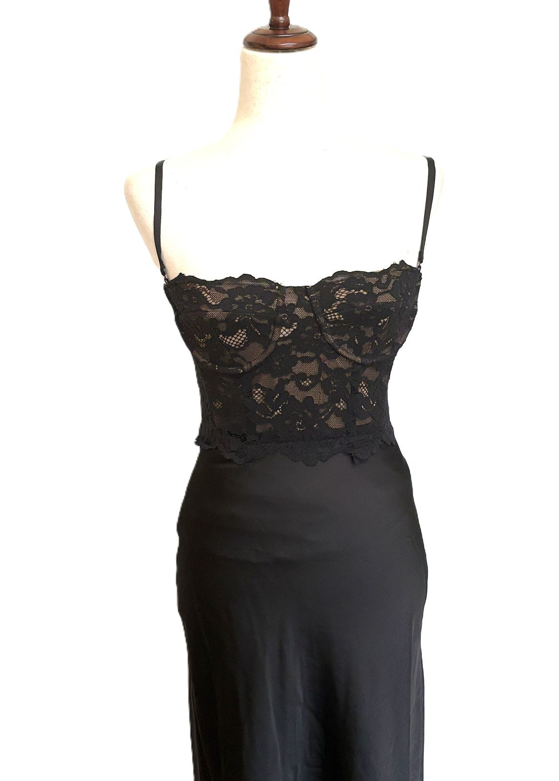 Dresses, Contemporary Convertible Lace and Satin Corset Midi.