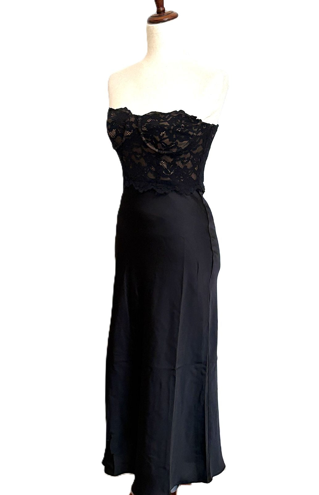 Dresses, Contemporary Convertible Lace and Satin Corset Midi.