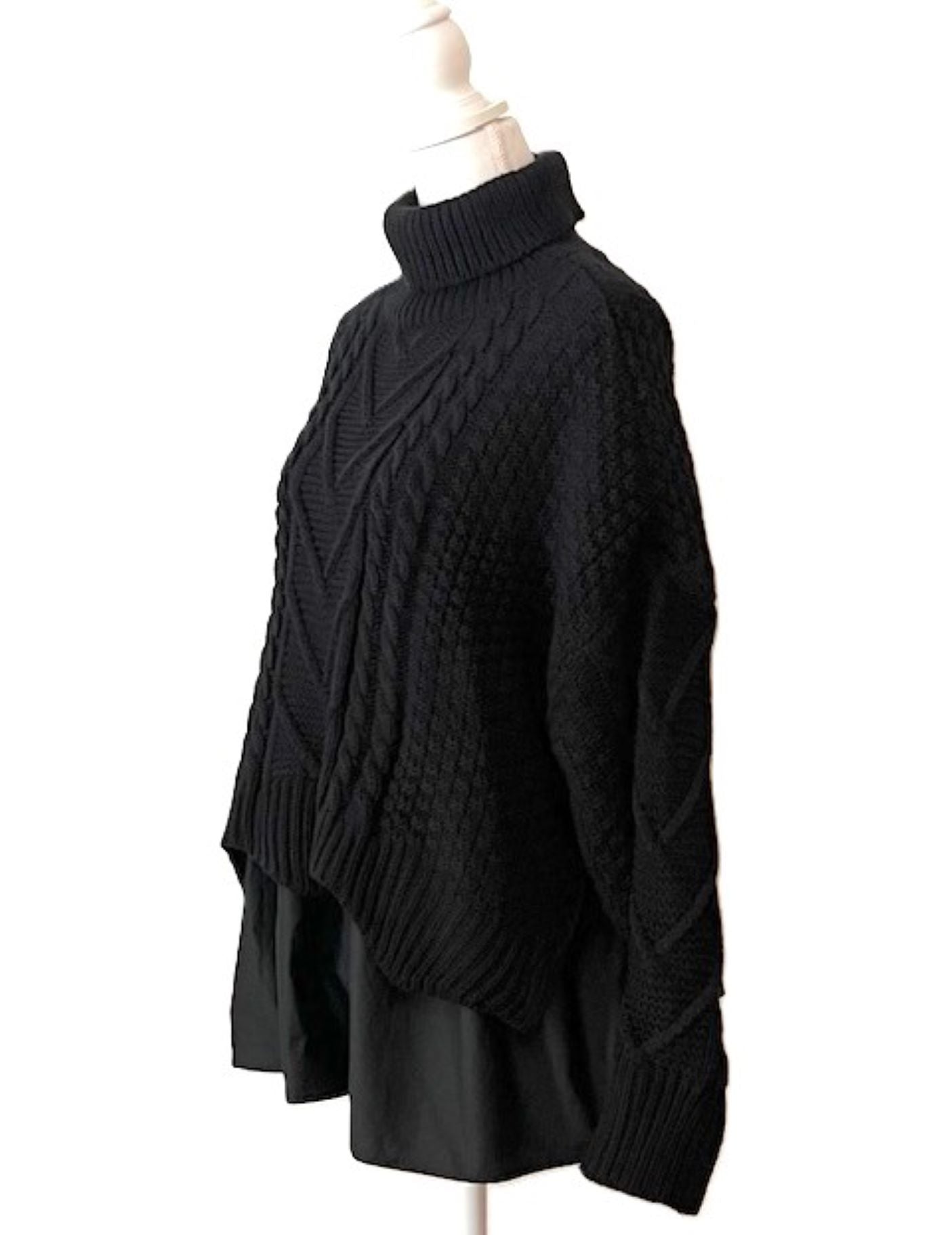 Contemporary Woven Sweater Tunic. Uptown Chic.