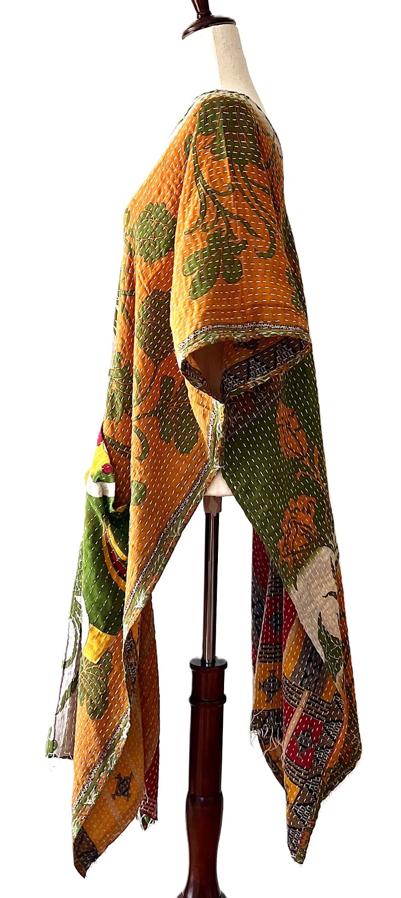 Kantha Bae Good Luck Tunic  (Olive Orange)