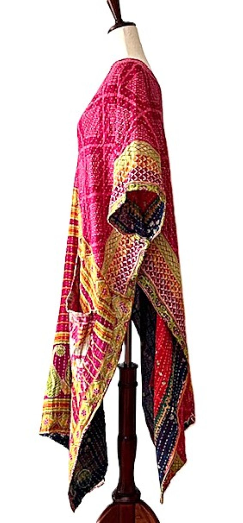 Kantha Bae Good Luck Tunic  (Fuschia Orange)