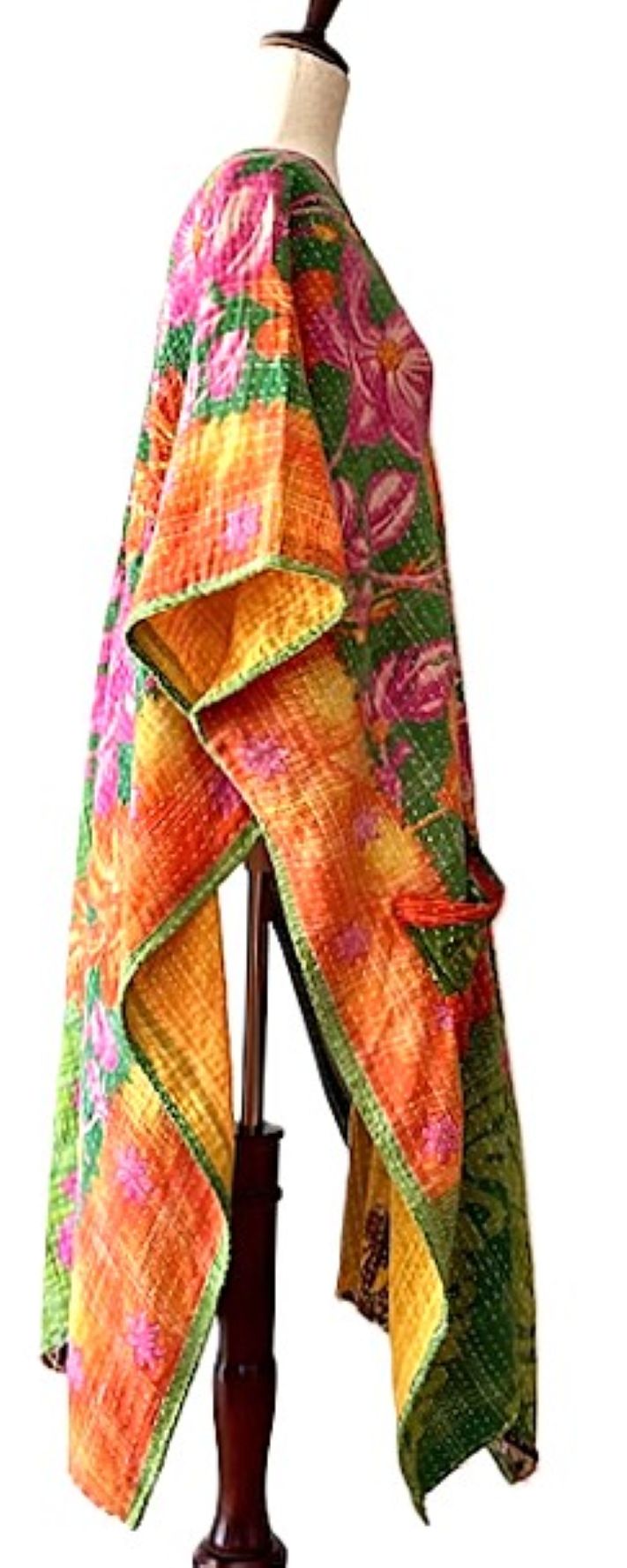 Kantha Bae Good Luck Tunic (Pink Green)