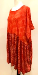 The Short Silk Dress: Season's Bankable Basic  (Red/Orange)