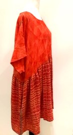 The Short Silk Dress: Season's Bankable Basic  (Red/Orange)