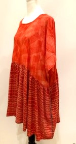 The Short Silk Dress: Season's Bankable Basic  (Red/Orange)