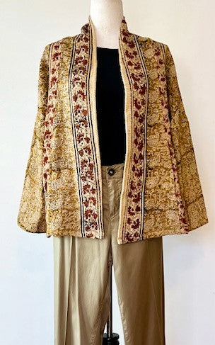 Smart Blazer Cut Suzani Hand Embroidered Jacket Encompasses All Seasons