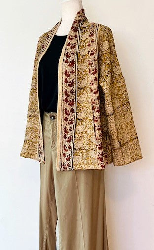 Smart Blazer Cut Suzani Hand Embroidered Jacket Encompasses All Seasons