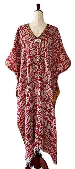 Kantha Bae Good Luck Tunic  (Olive Floral)