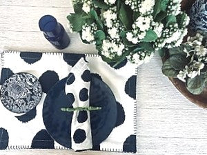 Indigo Navy Polka Dot Placemats (Set of 4)