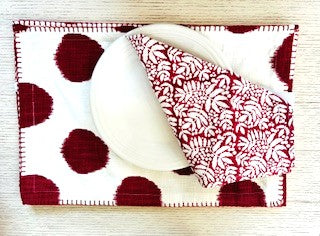 Red Polka Dot Placemats (Set of 4)