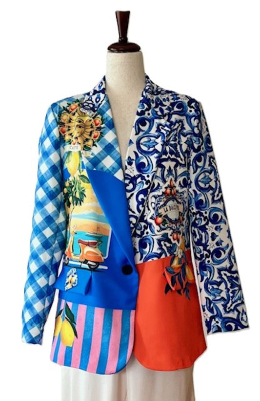 Blazer-Contemporary Italian Amalfi Sunshine. A Must Have!