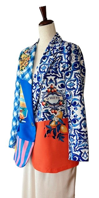 Blazer-Contemporary Italian Amalfi Sunshine. A Must Have!