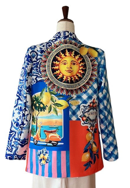 Blazer-Contemporary Italian Amalfi Sunshine. A Must Have!
