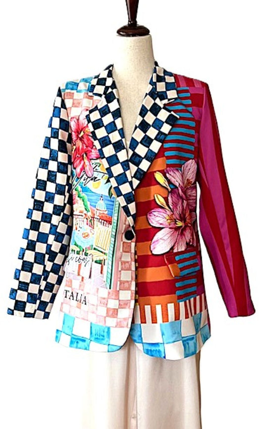 Blazer-Contemporary Italian Bellisimo Jacket. WOW