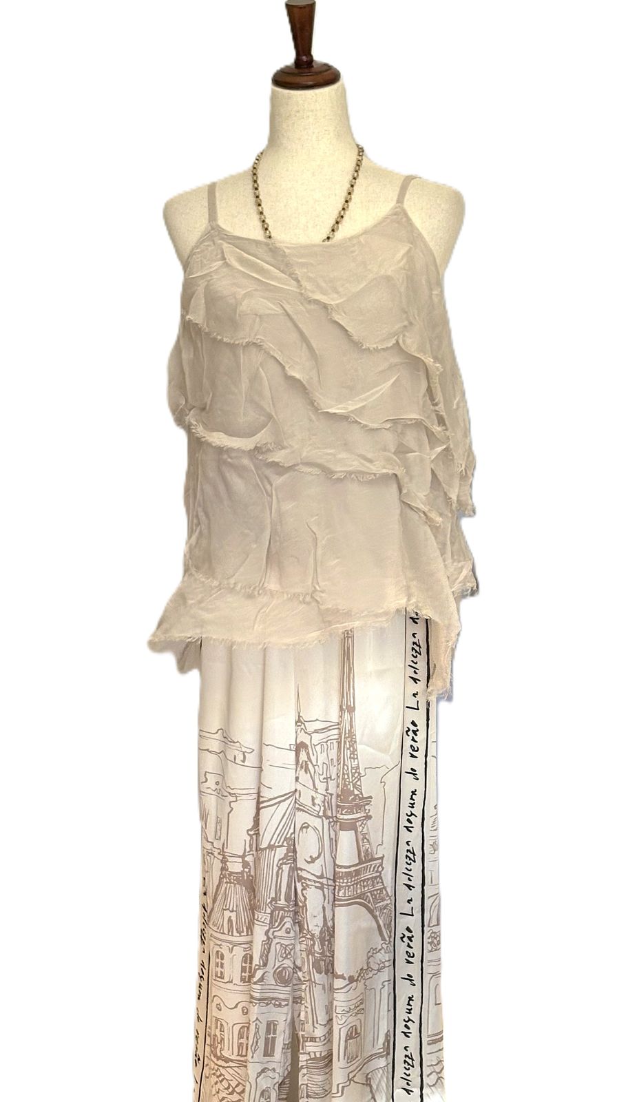 Pants, European Tuscan Village Border Print Is Stylish and Sophisticated.