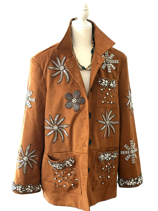Wearable Art: Vintage Elegance In This Sophisticated Blazer. Traffic Stopper.