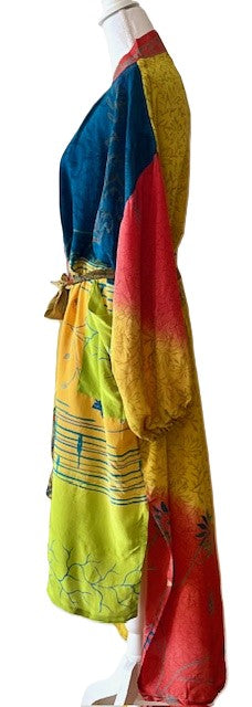 Kantha Bae New Crepe Silk Duster, Multi