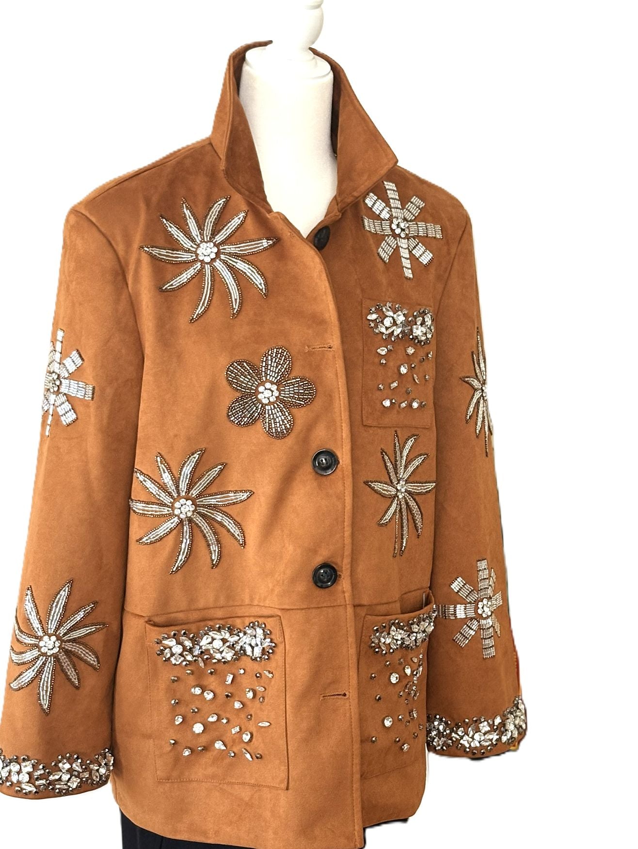 Wearable Art: Vintage Elegance In This Sophisticated Blazer. Traffic Stopper.