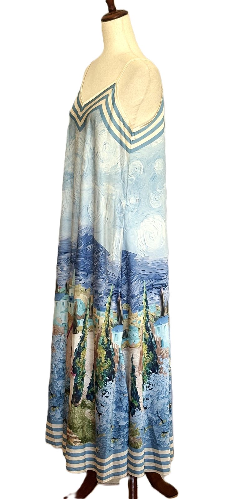 Dresses: Tuscan Villages Maxi Dress  (Aqua)