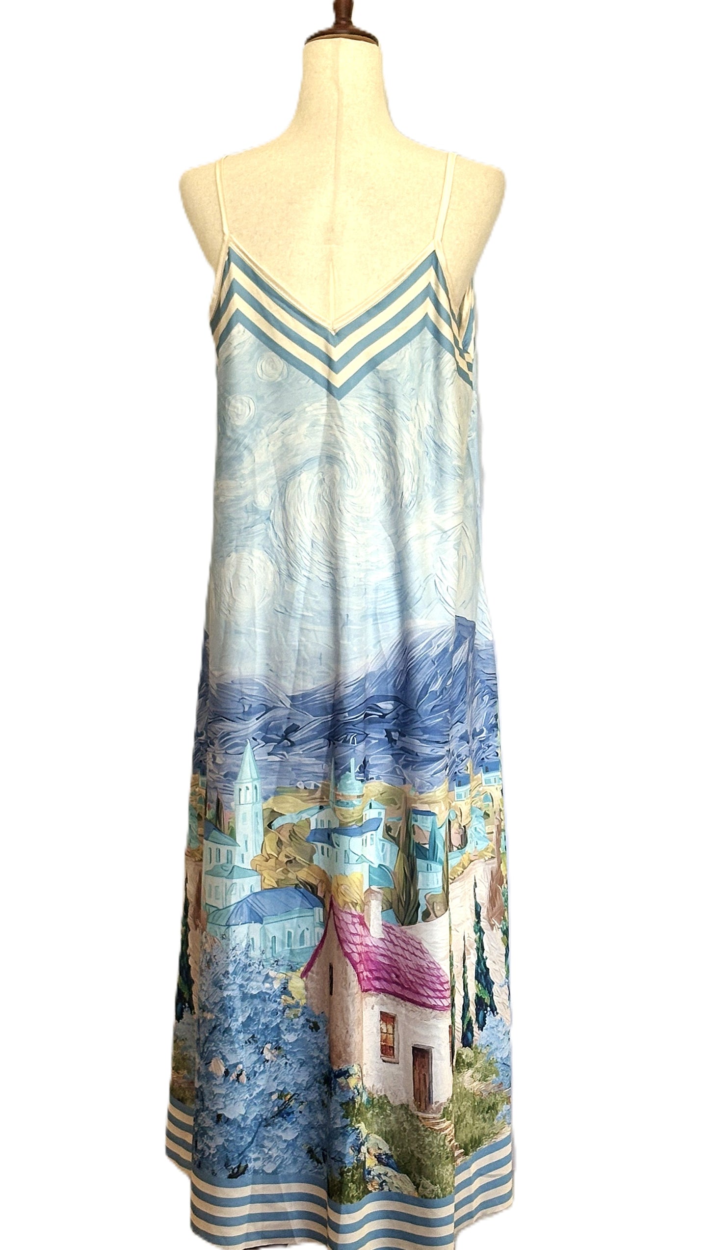 Dresses: Tuscan Villages Maxi Dress  (Aqua)