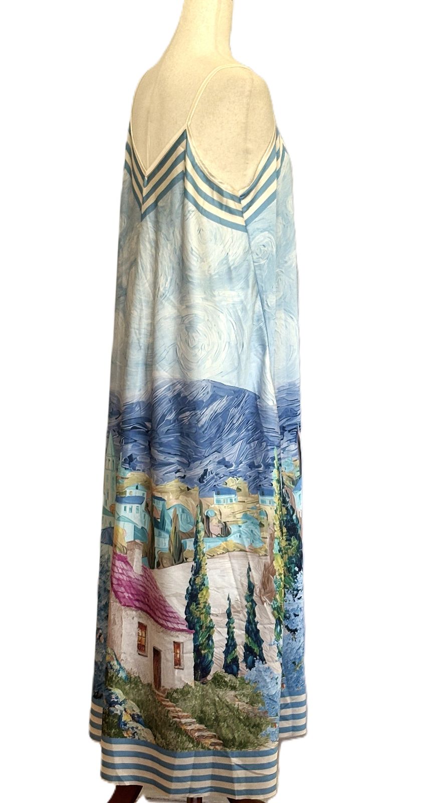 Dresses: Tuscan Villages Maxi Dress  (Aqua)